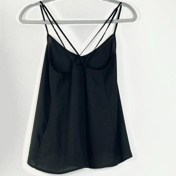 Hollister Women’s Black Spaghetti Strap Camisole Size Small Crossback and Flowy - Picture 4 of 13
